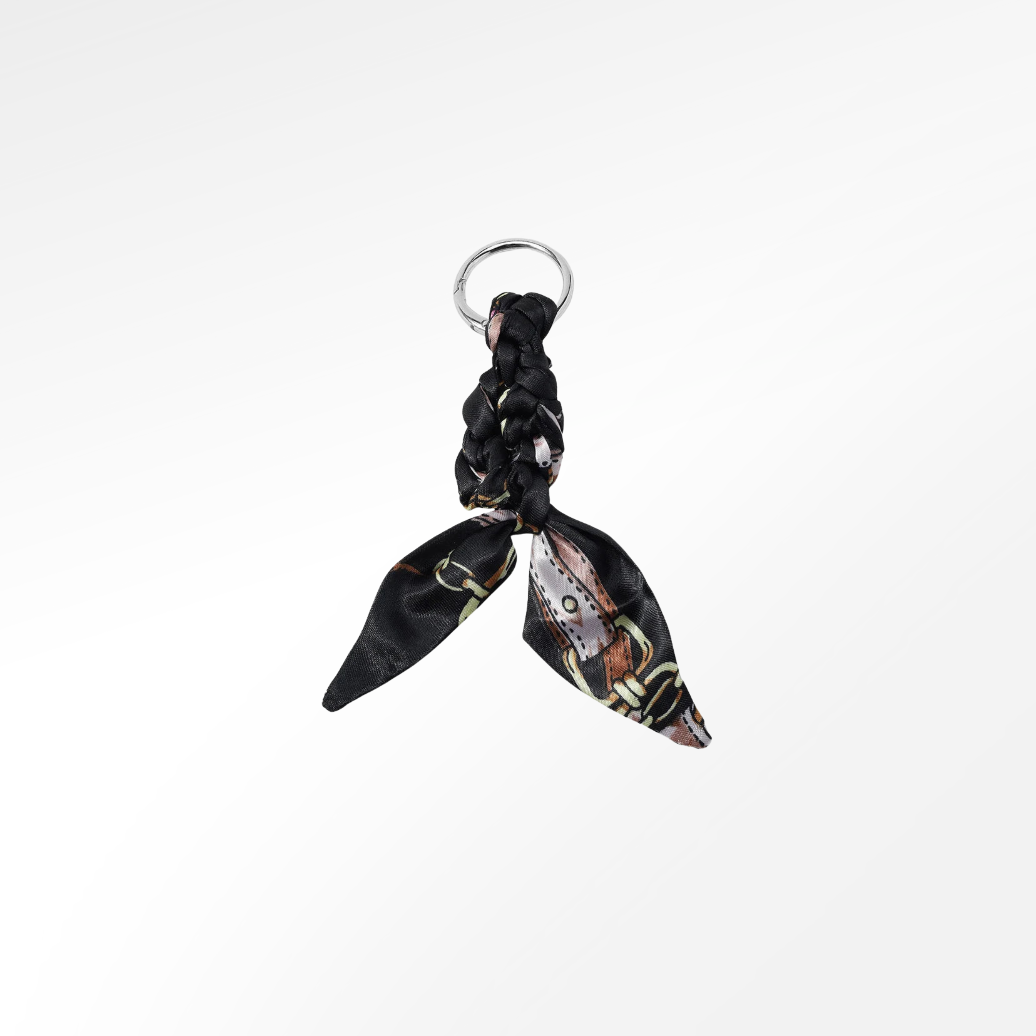 Bag Charm Scarf Black