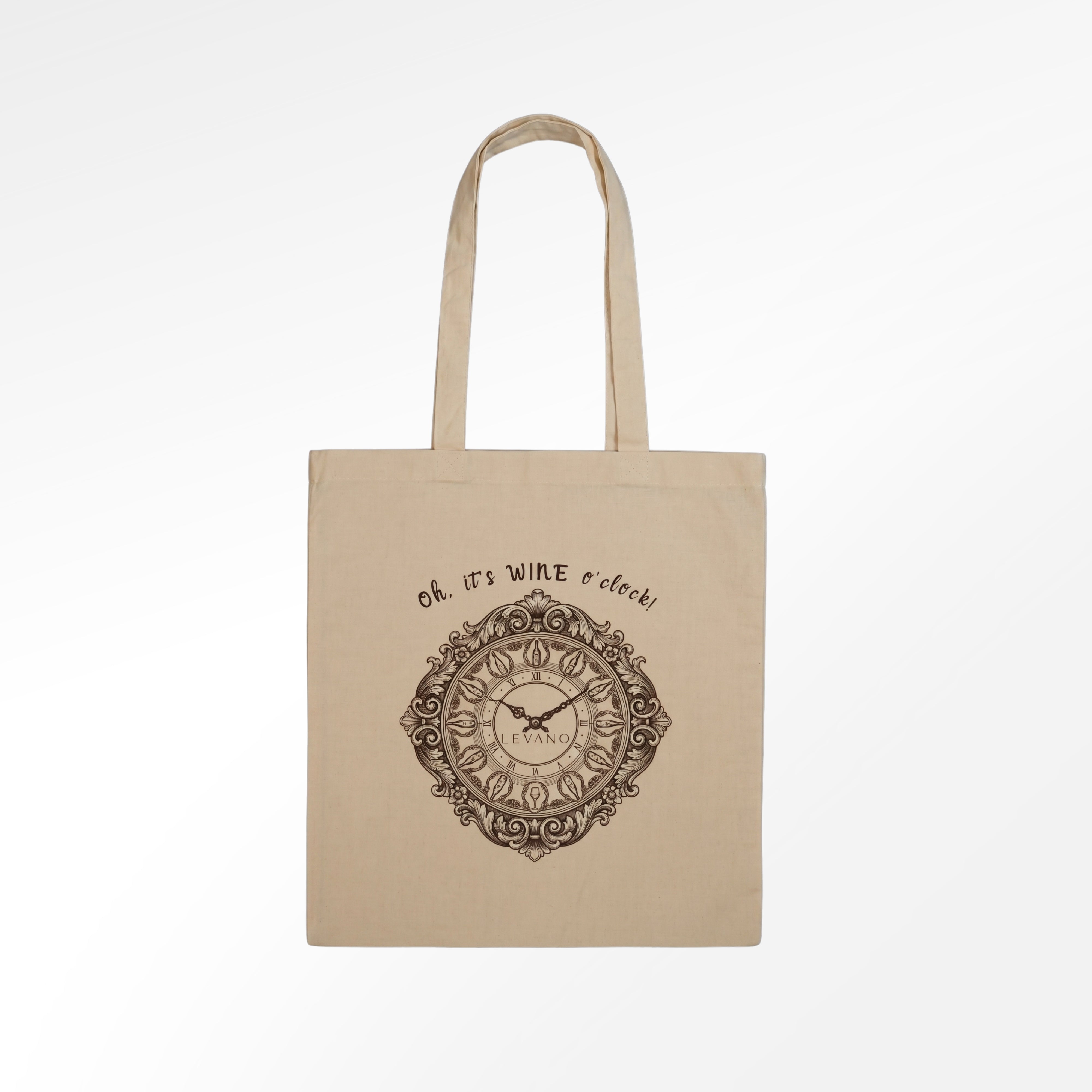 Baumwolltasche Wine o`clock