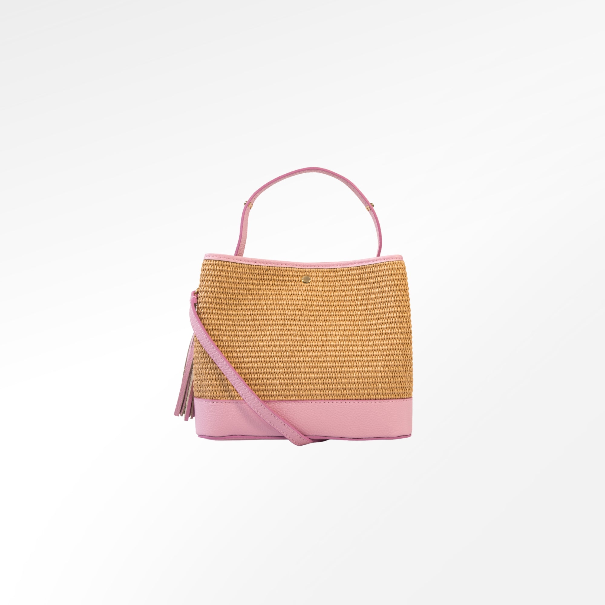 Raffia bag Leandra rose