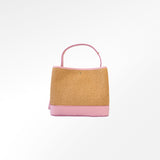 Raffiatasche Leandra rose