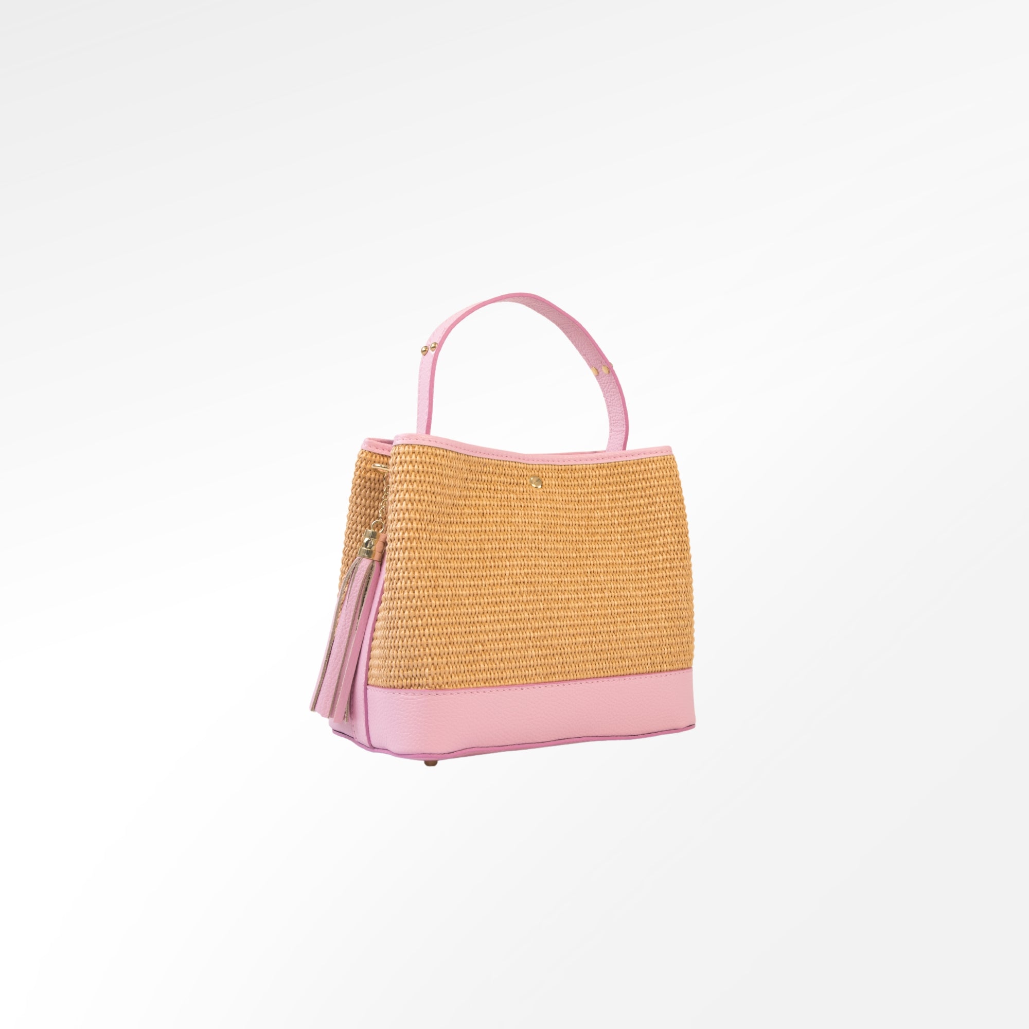 Raffia bag Leandra rose