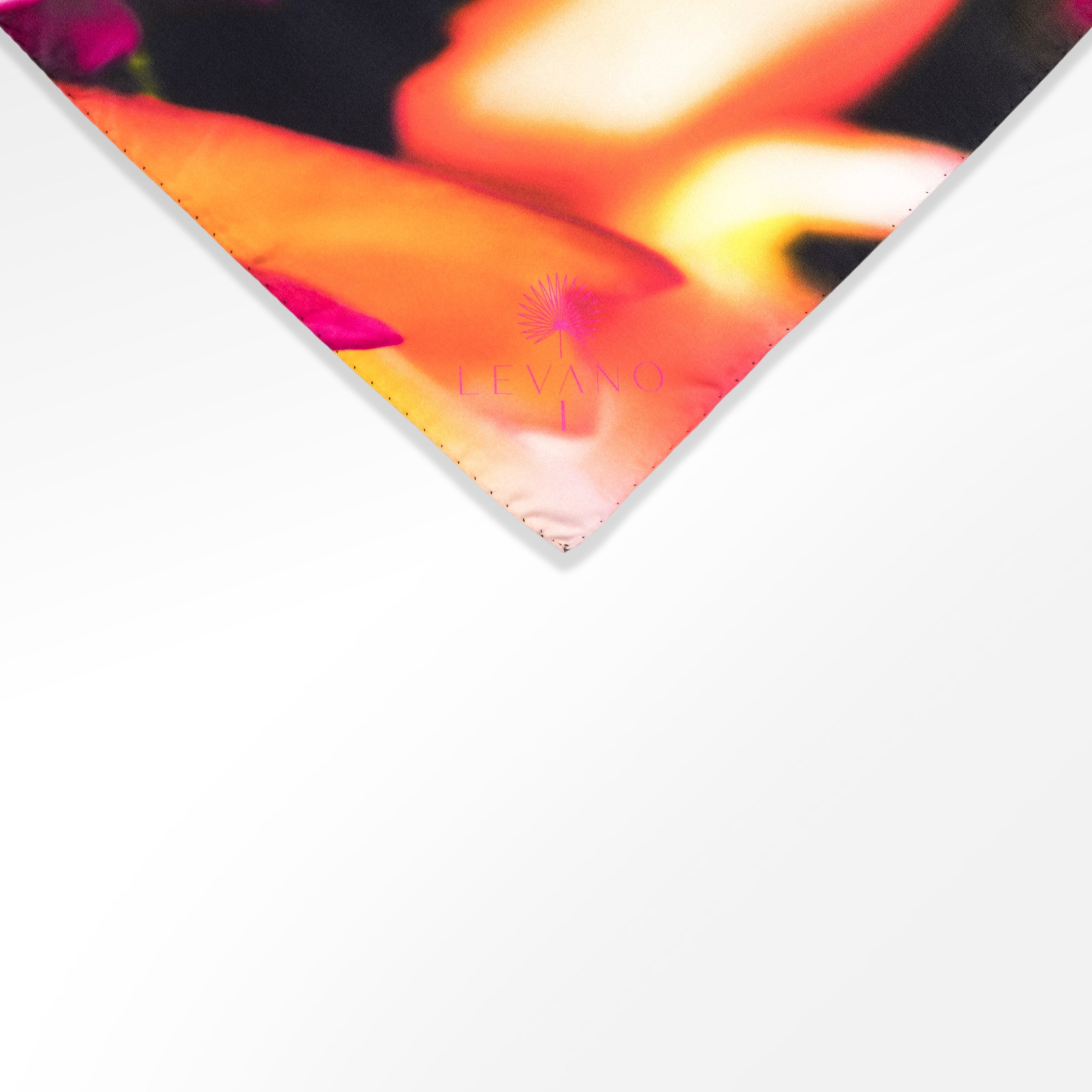Silk scarf 90x90 Floral